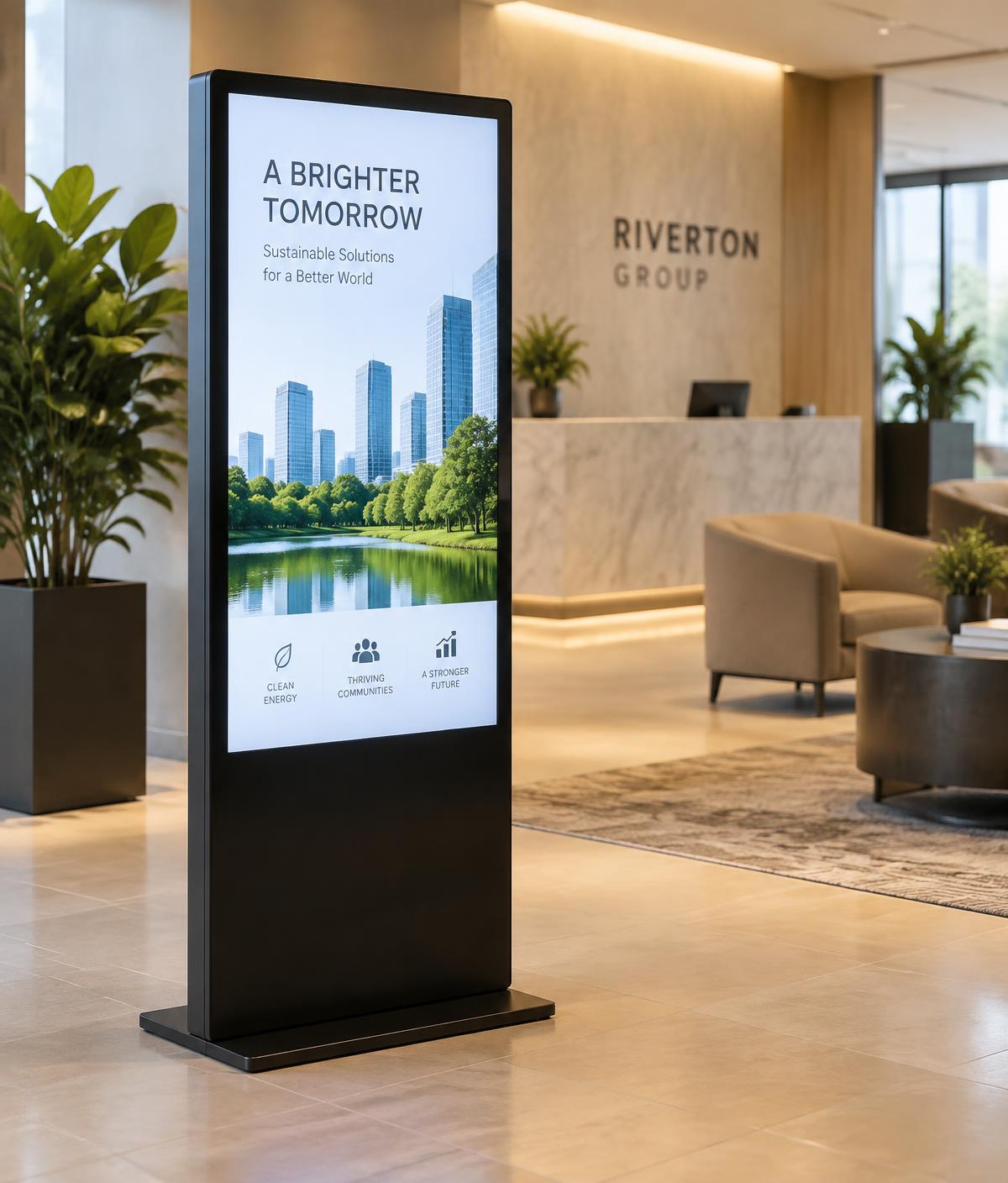 43" Freestanding Display